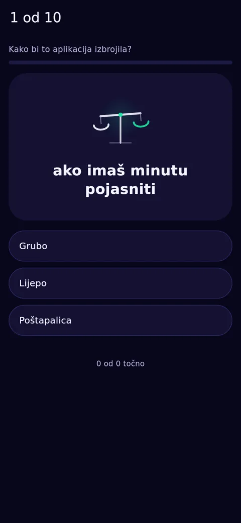 Granične rečenice, deset dnevno