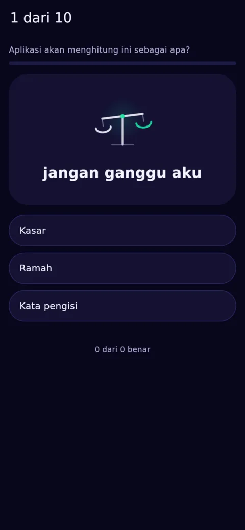 Kalimat di garis batas, sepuluh sehari